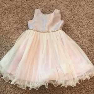 American Princess Formal Dress 2T Purple Bow tulle